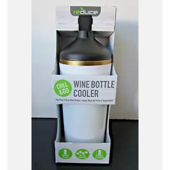 Wine Bottle Cooler NEW in box with tag. Giftable - Picture 3 of 12